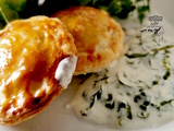 Feuilletés au chèvre sauce ail des ours, une recette facile et gourmande