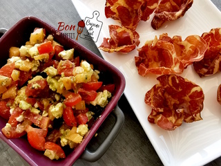 Nids de Coppa au Melon et Feta : Recette Facile et très gourmande pour Apéritif