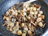 Poêlée de champignons à l’oseille et noix de pétoncle
