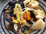 Pot au feu parfumé aux Moules et coques