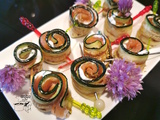 Roulés de courgettes, chèvre et saumon : Une idée pour l’apéro