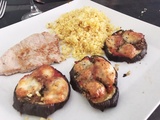 Semoule et aubergines aux saveurs de pizza