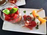 Verrines et petites brochettes: Une Recette d’entrée estivale