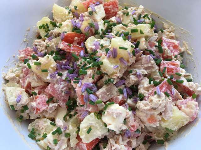 Recettes de Salade de pomme de terre de cuisine de juju