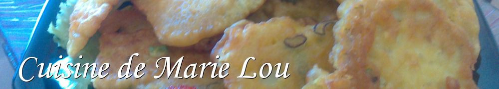 Recettes de Cuisine de Marie Lou