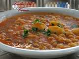 Loubia bel camoun ,haricot blanc au cumin, sans viande/plat algérien