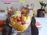 Salade de fruits a l'origan / cannelle et menthe séchée
