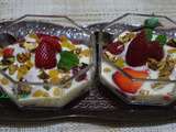 Verrines de fruits / au yaourt maison