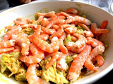 Crevettes roses et belles