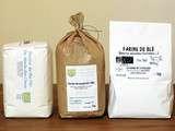 Sélection de 3 farines de blé bio locales