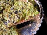 Cuisine d’algues facile : tarte au brocoli, saumon et yakinori