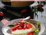 Tarte à la fraise façon cheesecake