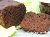 Cake au chocolat sans matière grasse et très pauvre en sucre