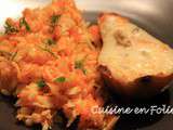 Salade de carottes et fenouil aux agrumes, poires rôties au Gorgonzola