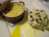 Ailes de raie en sauce au  beurre, câpres, échalotes et vinaigre aromatisé à la mangue