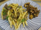 Boeuf Stroganof aux champignons sautés et aux Filejia Calabrese