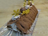 Bûche mousse Mascarpone - pâte à tartiner chocolat praliné