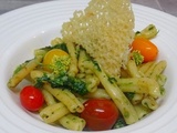 Casarecce à alle cime di rappa ou fleurs de chou chips de Parmesan