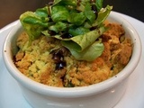 Crumble de courgettes et raisins blonds