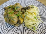 Cuisses de poulet aux champignons de bruns et Morilles - sauce crémeuse à l'estragon