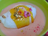Iles flottantes aux pralines pour octobre rose