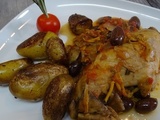 Lapin à la niçoise et aux champignons
