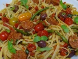 Lunguini au chorizo façon all'arrabiata