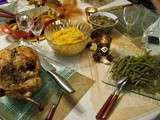 Menu de Thanksgiving Cappucchino de potimaron, Dinde farcie, Cranberry, Patates douces, Apple pie et tout et tout