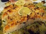 Pavés de saumon à la citronnelle et au gingembre