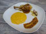 Purée de patates douces poulet rôti et sauce au Pitacou Orange bigarade