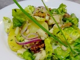 Salade d'automne aux pommes de terre, Comté et fruits secs