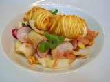 Salade d'endives crevettes et pamplemousse rose