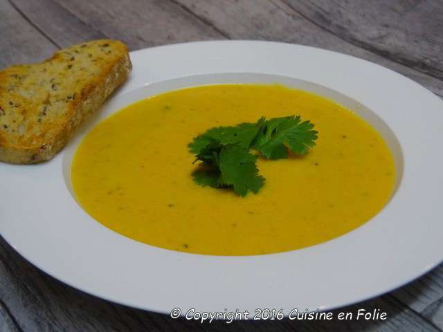 Recettes de Soupe de carottes et Lait de coco