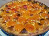 Tarte sablée aux abricots et crème d'amandes, confiture de fenouil et d'anis
