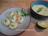 Tartinade avocat - Feta - Roquette - Citron vert