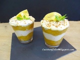 Tiramisu mangue, fressinettes et noix de coco