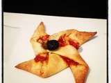 Petites pizzas originales en forme d'étoiles... un régal