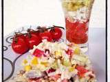 Salade de riz multicolore... Vive la fraicheur en cuisine pour l'été
