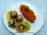 Coquilles St Jacques, sauce au safran et purée de carottes épicée