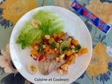 Filet de dorade à la salsa de banane/mangue