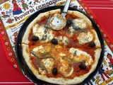 Pizza anchois/mozarella/olives