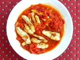 Poulet basquaise aux poitrines de poulet, comme chez Maïté