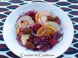 Purple salad, sauce à l'orange sanguine et érable