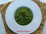 Risotto au pesto d'épinards frais de Corinnette