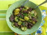 Salade de joue de boeuf façon bistrot
