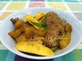 Sauté de lapin au curry et à la mangue ( recette du Mali )