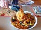 Spaghetti aux petites boulettes de poisson