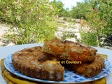 Tarte-gâteau aux abricots farcis de coco