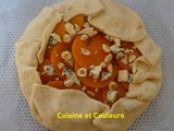 Tarte rustique, butternut & fourme d'Ambert