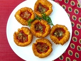 Tartelettes à la sauce tomate & roquefort comme chez Isabelle